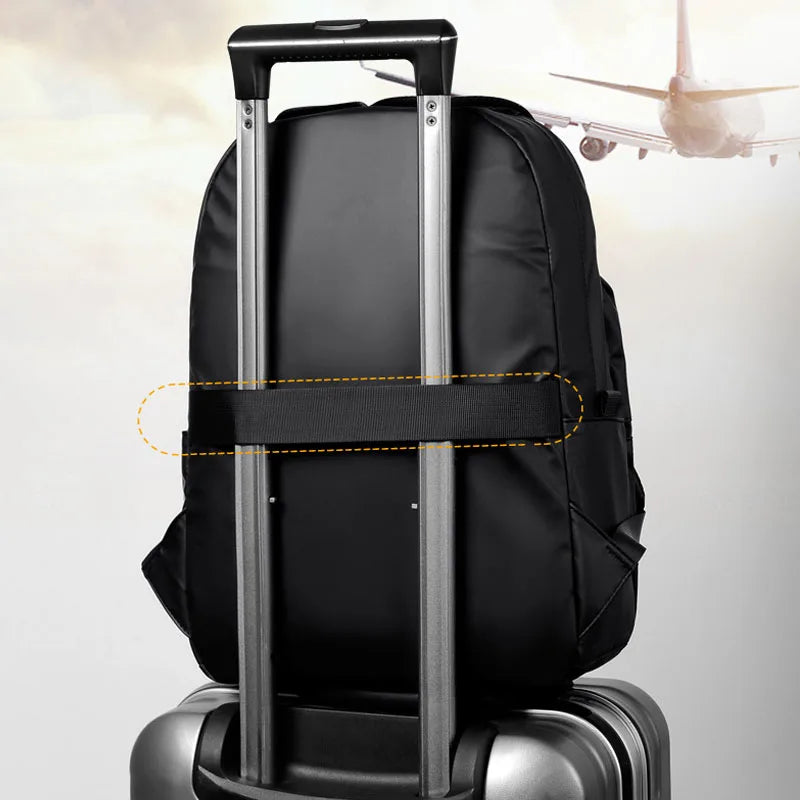 Men Ultralight Backpack Soft Polyester School Backpack Laptop Waterproof