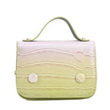 Mini PU Leather Shoulder Bag Retro Lady Crossbody Animal Prints Square Bag