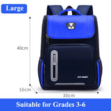Nylon Schoolbag for Primary School Kids Aged 6-12