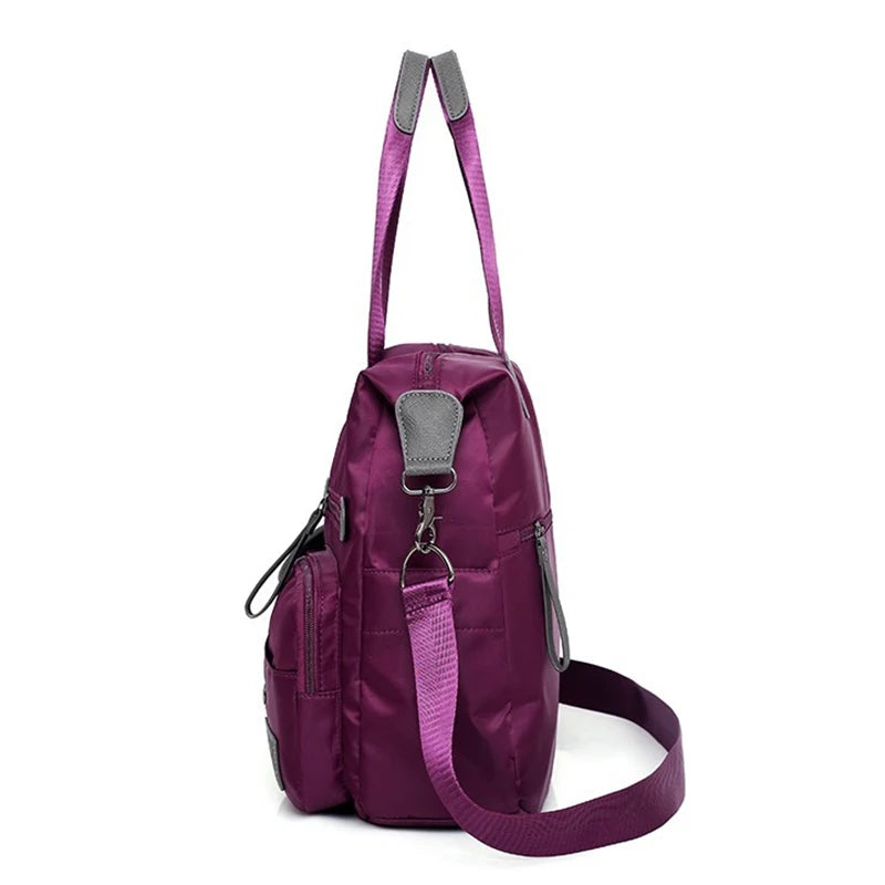 Waterproof Nylon Women Messenger Bag Large Capacity Handbag