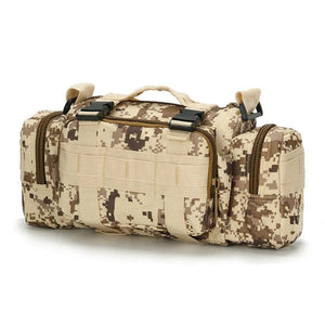 Military Tactical Backpack Waterproof Waist Pack Oxford for Fishing Camping