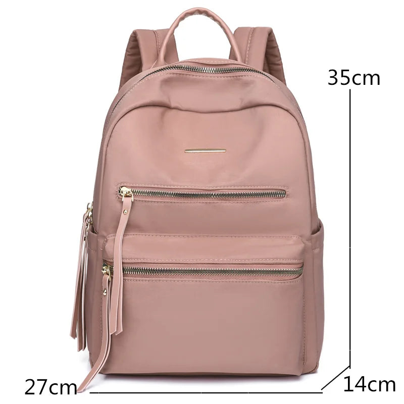 Large Capacity Anti Theft Backpack for Women, Solid Light Travel Backpack
