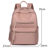 Large Capacity Anti Theft Backpack for Women, Solid Light Travel Backpack