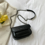 PU Leather Crossbody Bag Chain Shoulder Handbag