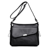 Red Small Crossbody Bag Soft Leather Shoulder Messenger Bag for Women