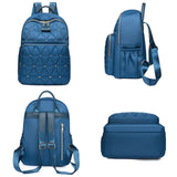 High Rivet Oxford Women Backpacks Student S...