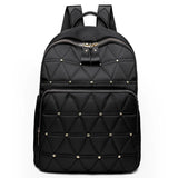 High Rivet Oxford Women Backpacks Student S...