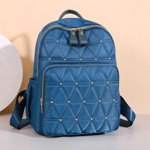 High Rivet Oxford Women Backpacks Student S...