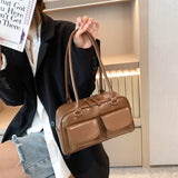 Shoulder Tote Bag Women Purses Handbag Armpit Bag Double Pocket Hand Bag