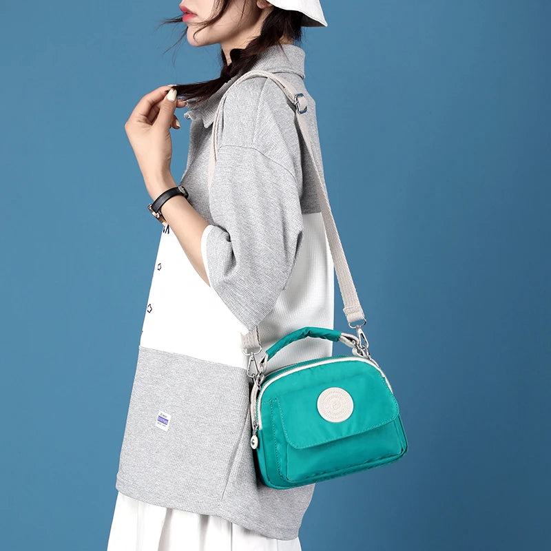 Small Female Tote Handbags Women's Shoulder bag Nylon Messenger Bag