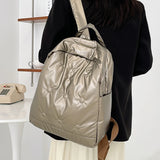 High Space Down Backpack for Women Large Capacity Winter Girls Backpacks