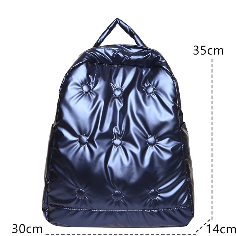 High Space Down Backpack for Women Large Capacity Winter Girls Backpacks