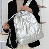 High Space Down Backpack for Women Large Capacity Winter Girls Backpacks