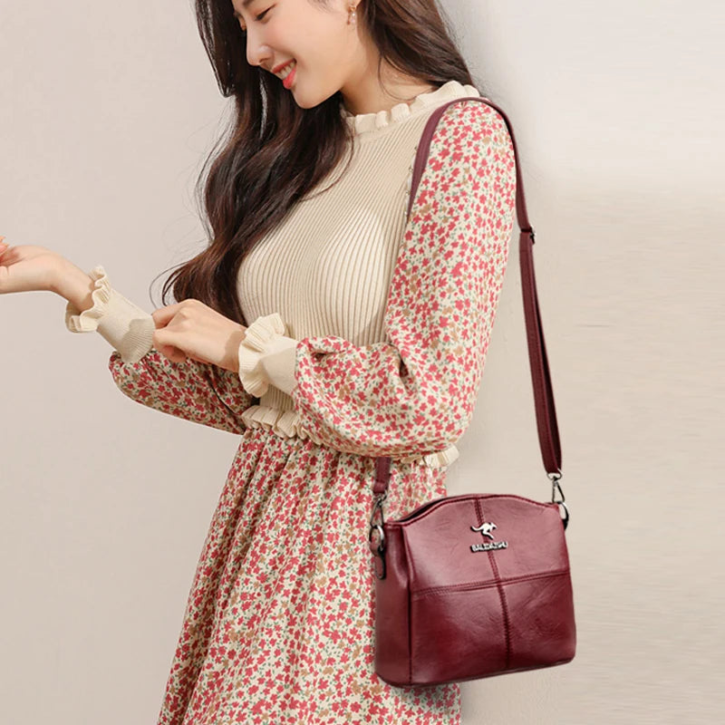 High Square Women Shoulder Bags Small Crossbody Handbag Travel Tote Bag