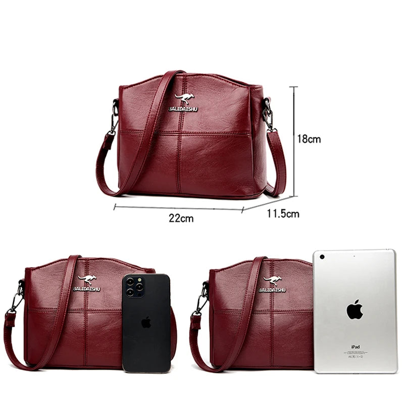 High Square Women Shoulder Bags Small Crossbody Handbag Travel Tote Bag