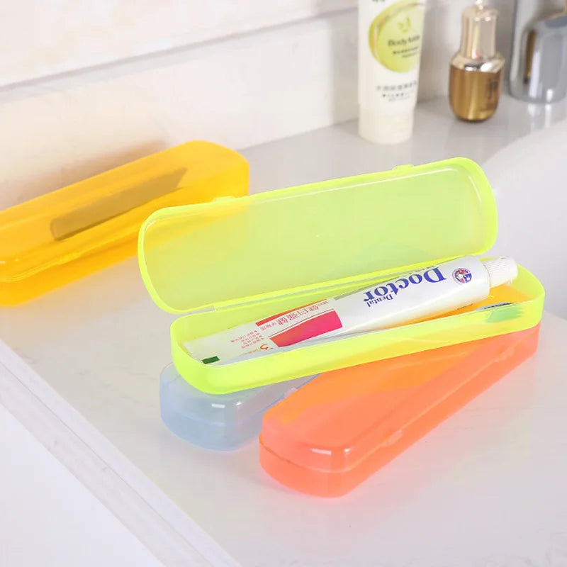 Travel Portable Toothbrush Toothpaste Storage Box Cover Case