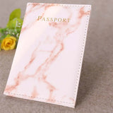 Waterproof Marble Style Passport Holder Cover