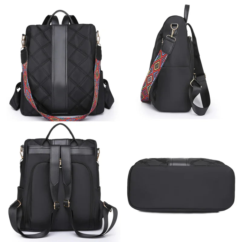 Waterproof Women Backpack Oxford Cloth Shoulder Bags for Girls