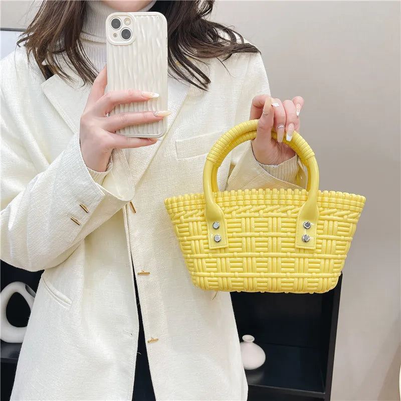 High Weave Women Handbags Ladies Hand Bags Leather Bags Crossbody Bag