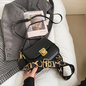 Vintage Brown Leather Handbag Crossbody Messenger Bag