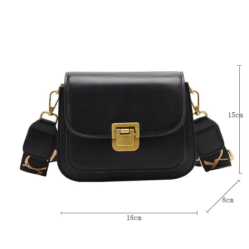 Vintage Brown Leather Handbag Crossbody Messenger Bag