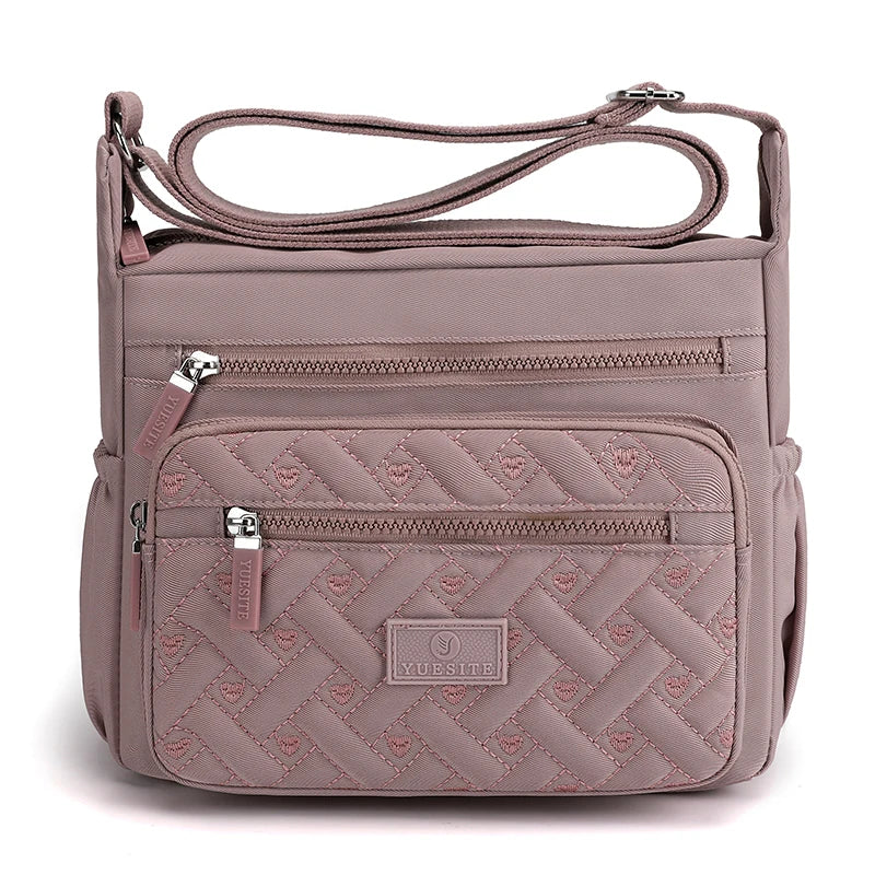 Nylon CrossBody Bag for Women - Shoulder Bag Purse