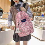 Leopard Print High School Backpack