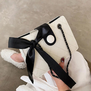 High-end Lingge Chain Messenger Bag All-match Shoulder Bag