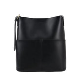 Bucket Bag Messenger Bag Female Casual Large-capacity Soft Leather Commuter Bag