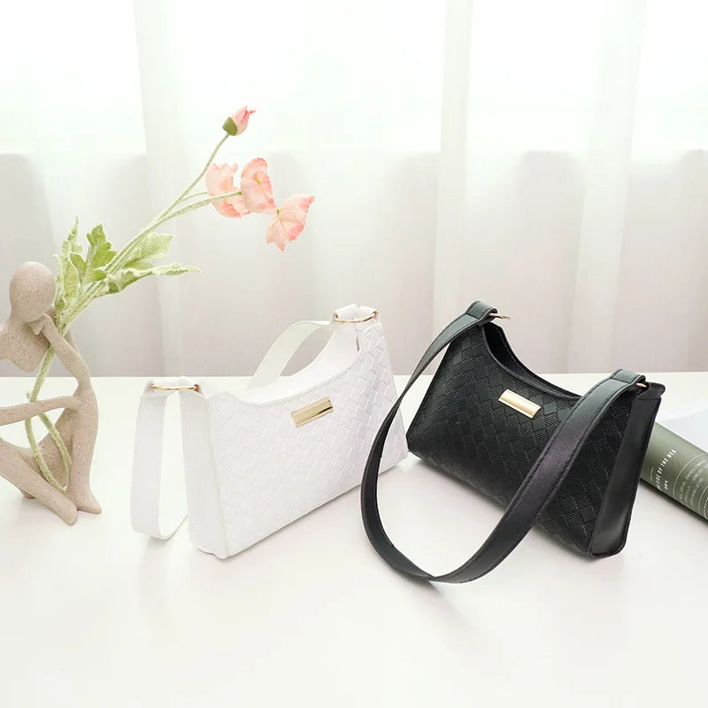 PU Leather Shoulder Bag Women Tote Small Clutch