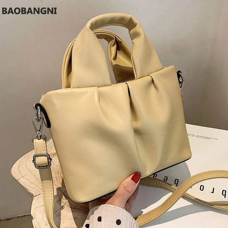 Retro Bag Handbags Ladies Western Style Fold Messenger Bag Shoulder Bag