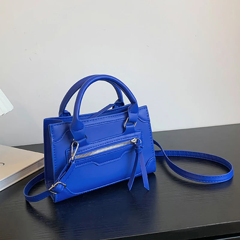 Texture Zipper Shoulder Bag For Women Crossbody Lady Armpit Bag