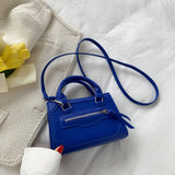 Texture Zipper Shoulder Bag For Women Crossbody Lady Armpit Bag