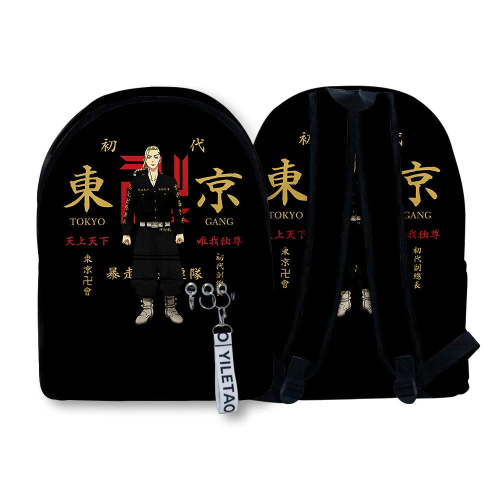 Tokyo Revengers School Bags 3D Print Backpack