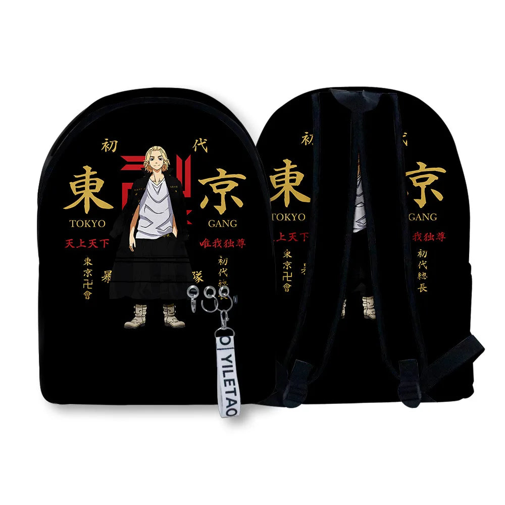 Tokyo Revengers School Bags 3D Print Backpack