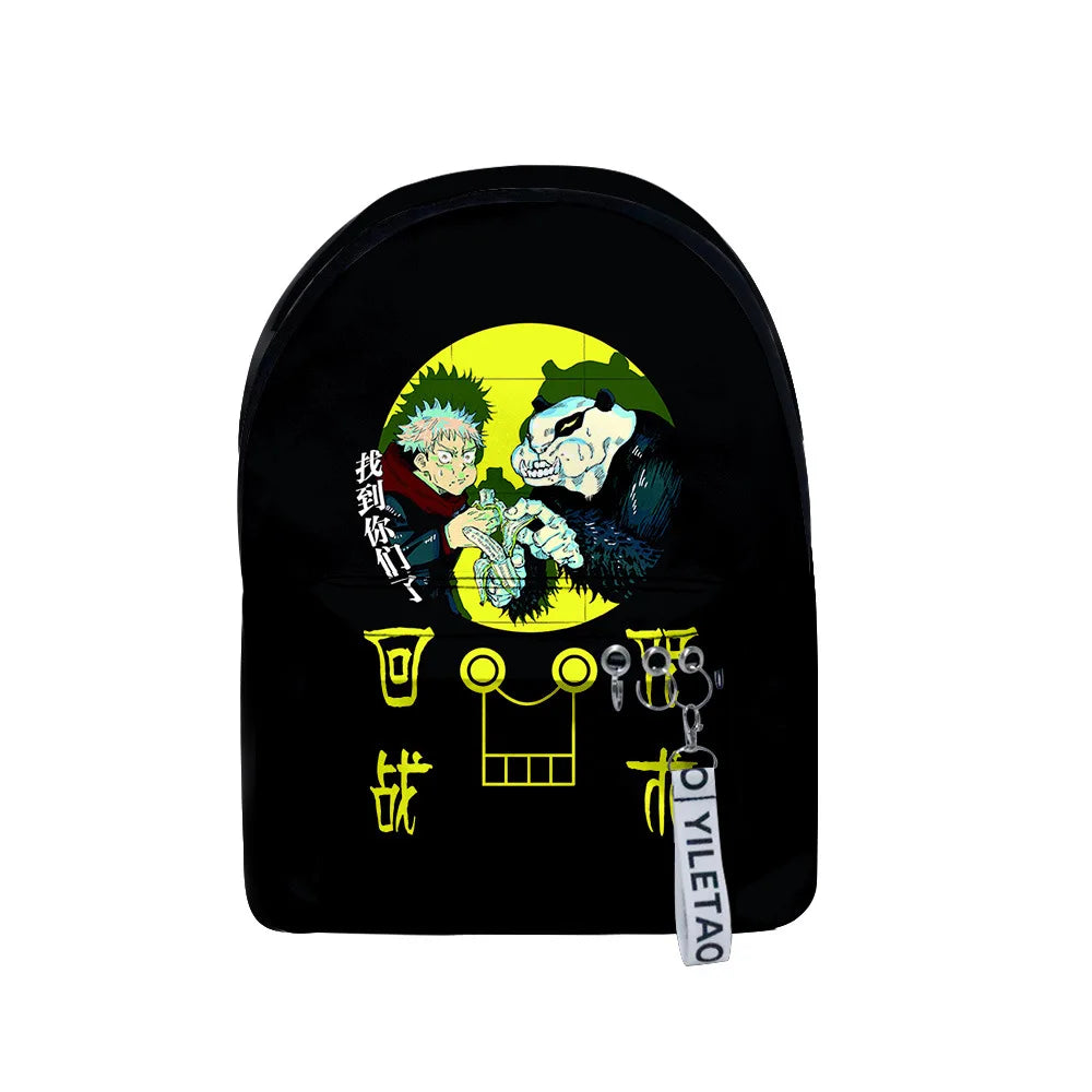 Hip Hop Jujutsu Kaisen School Bags Boys Girls Waterproof Backpacks