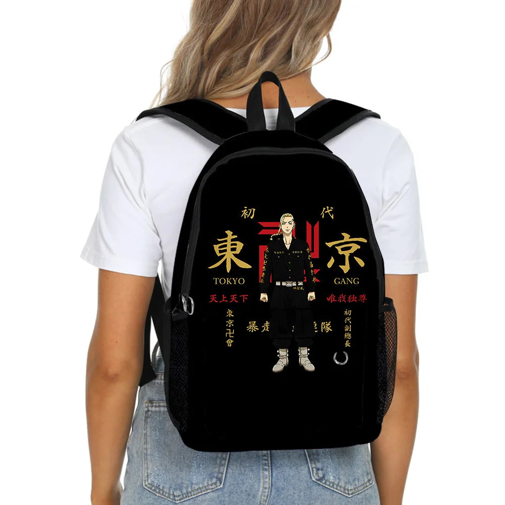Hip Hop Tokyo Revengers School Bags Waterproof Backpacks