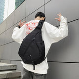 Hip-Hop Messenger Bag Men's Large-Capacity Japanese Street Style