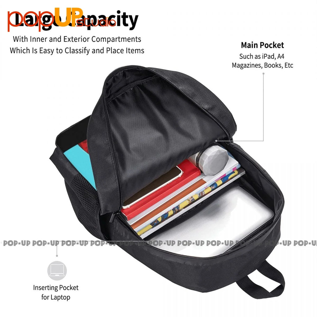 Hipster Shiba Inu Backpack Large Capacity Travel Art Print Shopping Bag