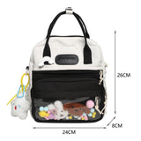 Nylon Large Capacity Backpack for Girls Travel Shopping Bag