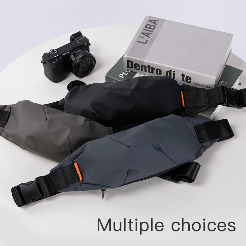 HK Men Fanny Pack Teenager Outdoor Sports Waist Bag Male Shoulder Belt B