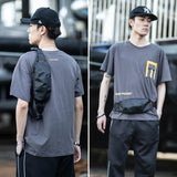 HK Men Fanny Pack Teenager Outdoor Sports Waist Bag Male Shoulder Belt B