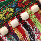 Hmong Vintage Ethnic Shoulder Bag Embroidery Boho Tassel Tote