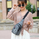 Cartoon Printed Chest Bag Women Messenger Bag Shoulder Bag Small Handbags Female