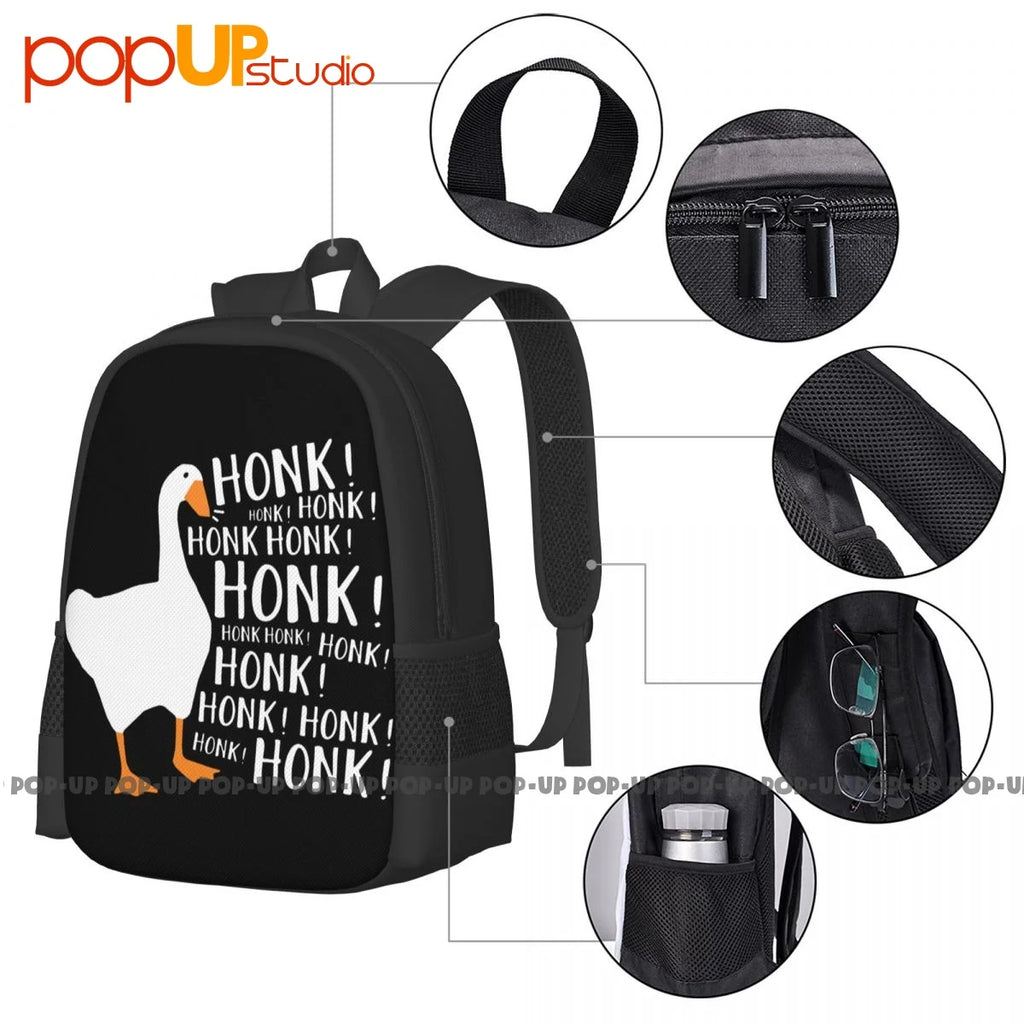 Honk Honk Goose Game Meme Backpack Art Print Gymnast Bag
