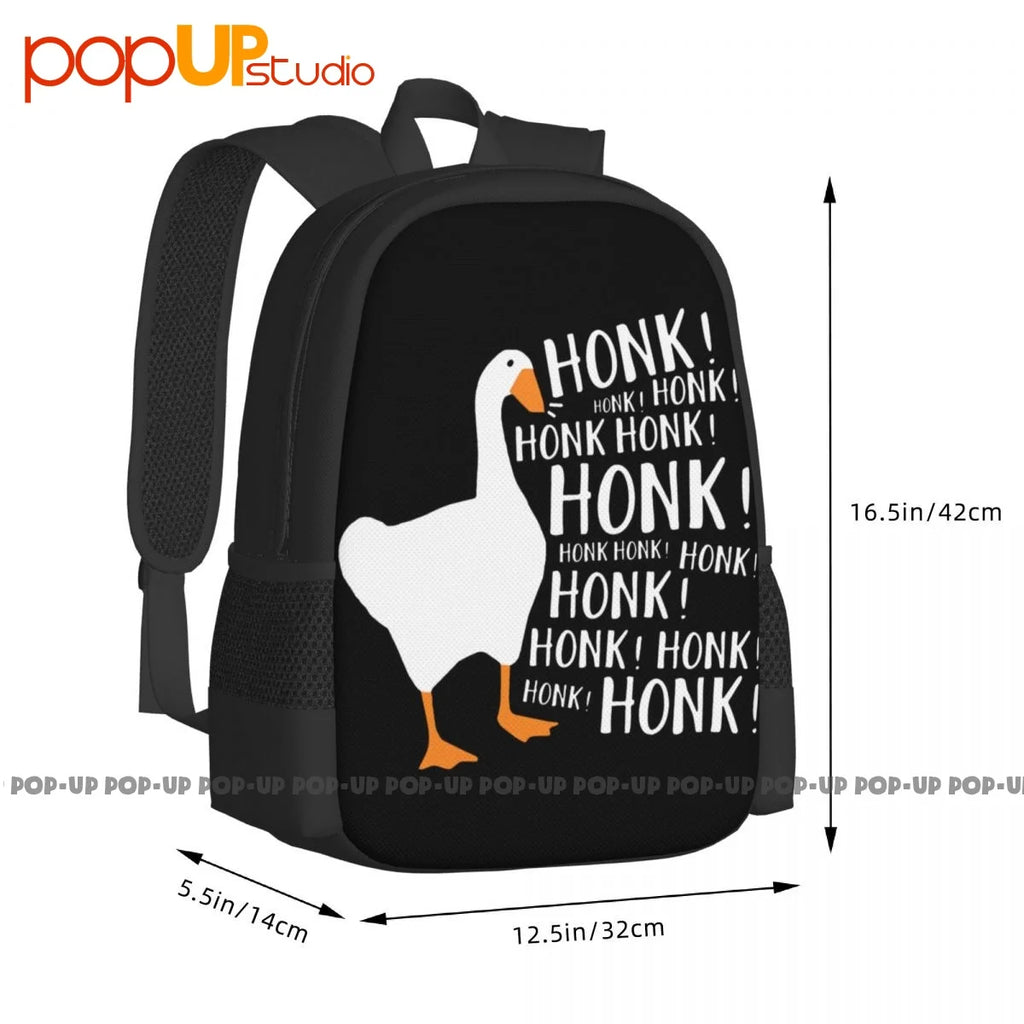 Honk Honk Goose Game Meme Backpack Art Print Gymnast Bag