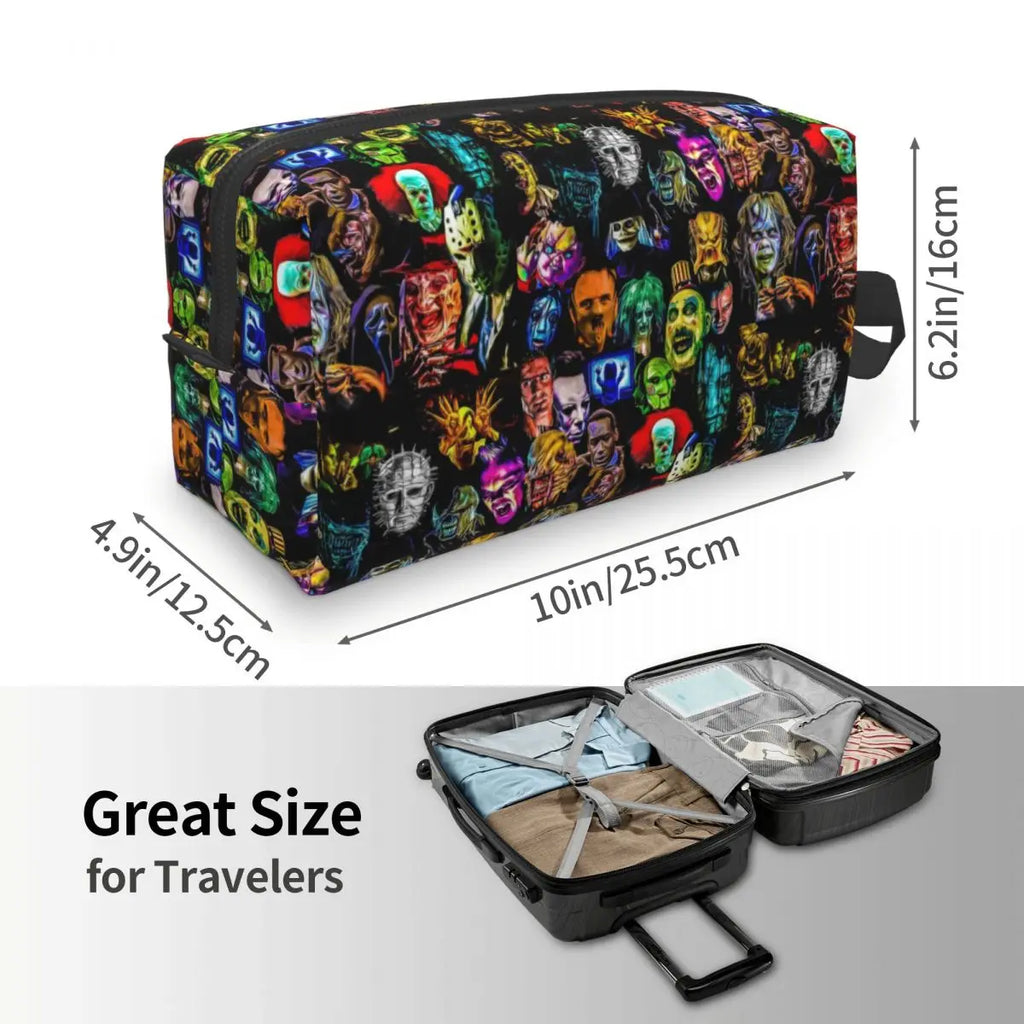 Horror Villains Travel Cosmetic Bag - Chucky Alien Predator