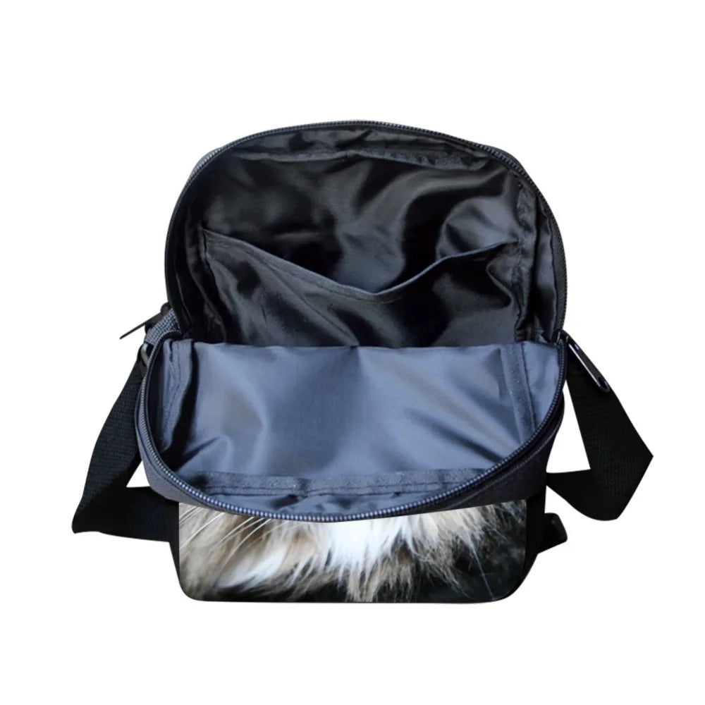 Horse Pattern Crossbody Bag for Kids School Travel