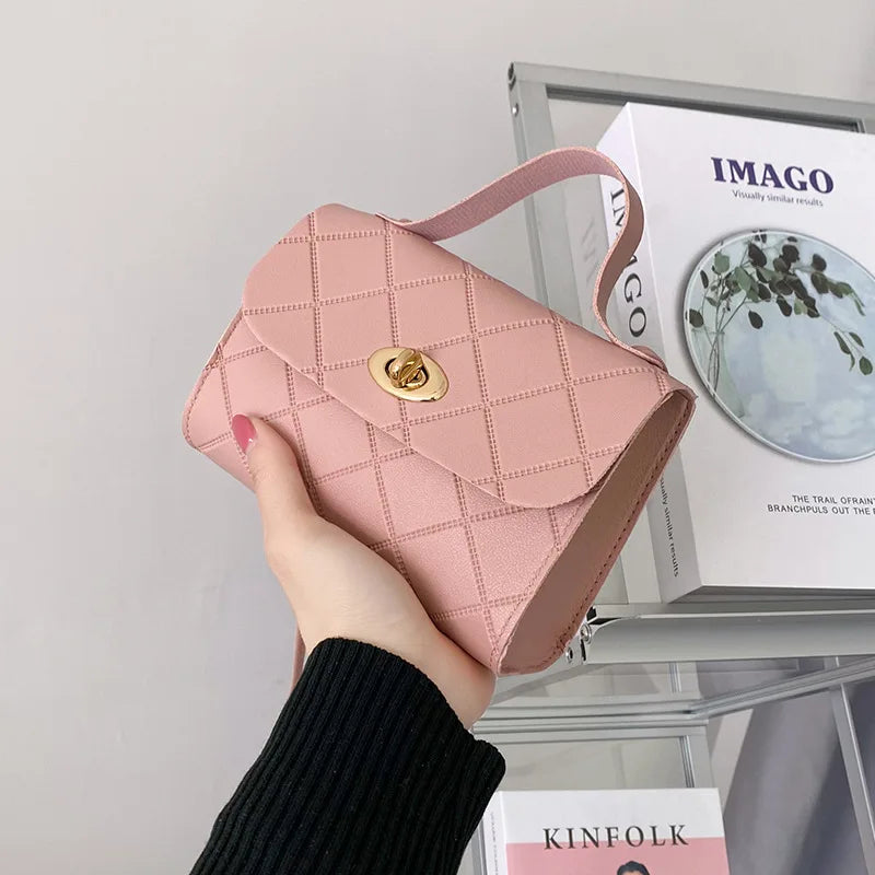 Casual Crossbody Bag for Women Lingge Messenger Style