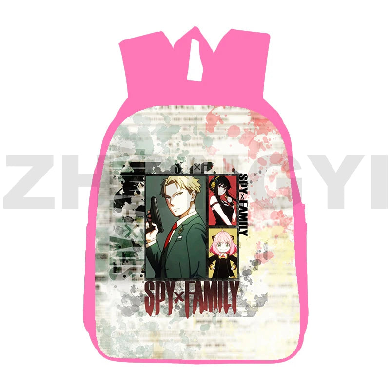 3D Anime Anya Forger Backpack School Bag 12/16 Inch Bookbag Children Spy Family